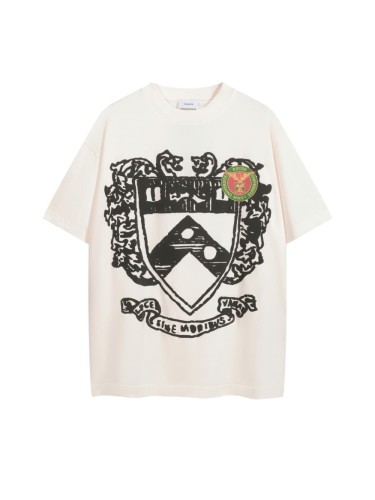 1:1 quality version Heraldic Crest Lion Shield Mountain Banner Latin Motto Mini Color Circular University Seal Graphic Plain Back Tee 29311633