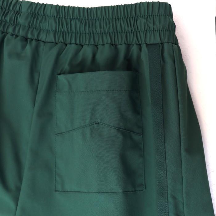 Yellow Frame Mountain Sunset Mini Logo Side Vertical Stripe Elastic Drawstring Waist Athletic Shorts 3 colors 29311565
