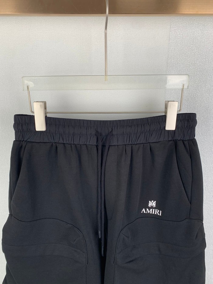 1:1 quality version Dual Cargo Pocket Mini Monogram Embroidery Elastic Waist Oversized Knee Length Sweat Shorts  29310928