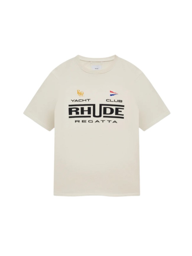 Yacht Club Regatta Layer Text Mini Sail Flag Logo Blank Back Tee 29311378