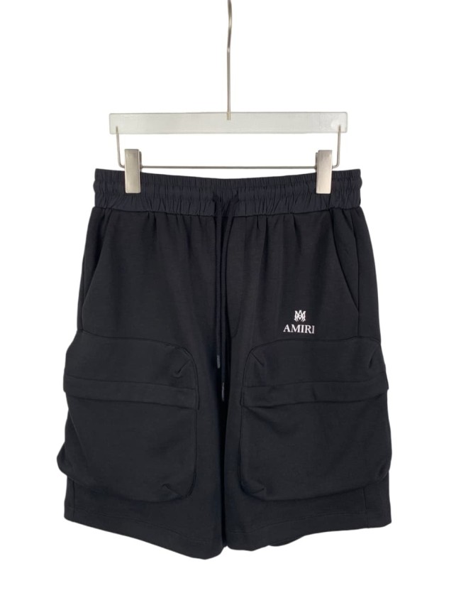 1:1 quality version Dual Cargo Pocket Mini Monogram Embroidery Elastic Waist Oversized Knee Length Sweat Shorts  29310928