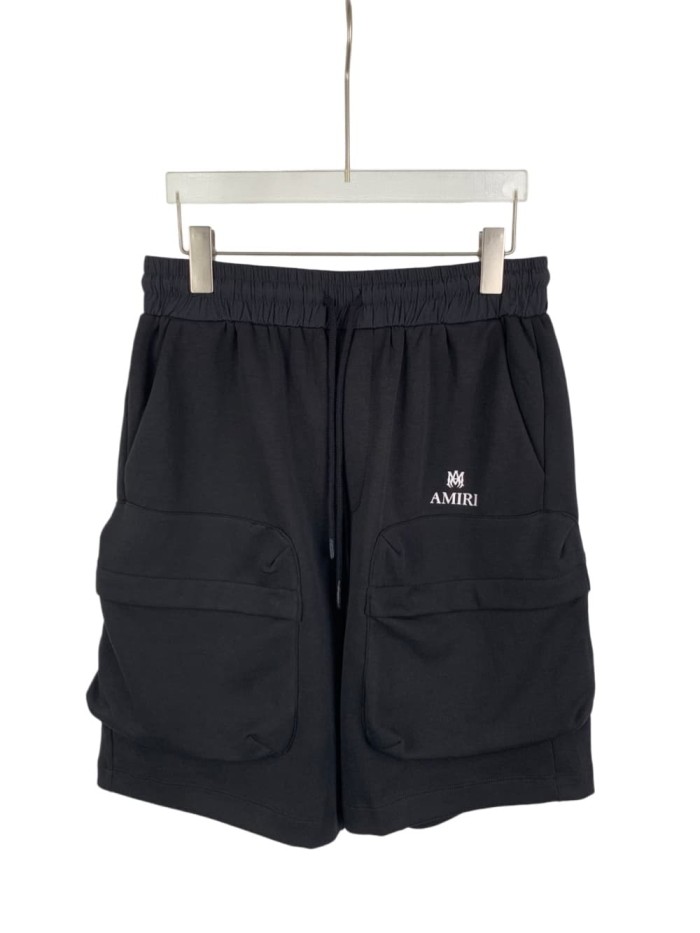 1:1 quality version Dual Cargo Pocket Mini Monogram Embroidery Elastic Waist Oversized Knee Length Sweat Shorts  29310928