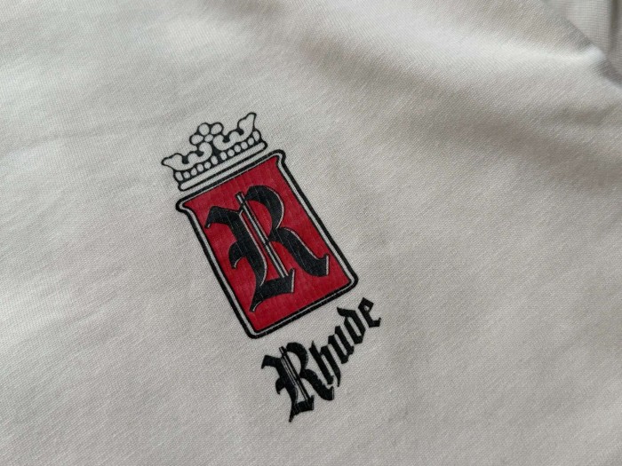 Tiny Crown Red R Badge Back Oversized Cigar Label Script Print Tee 2 colors 29310948