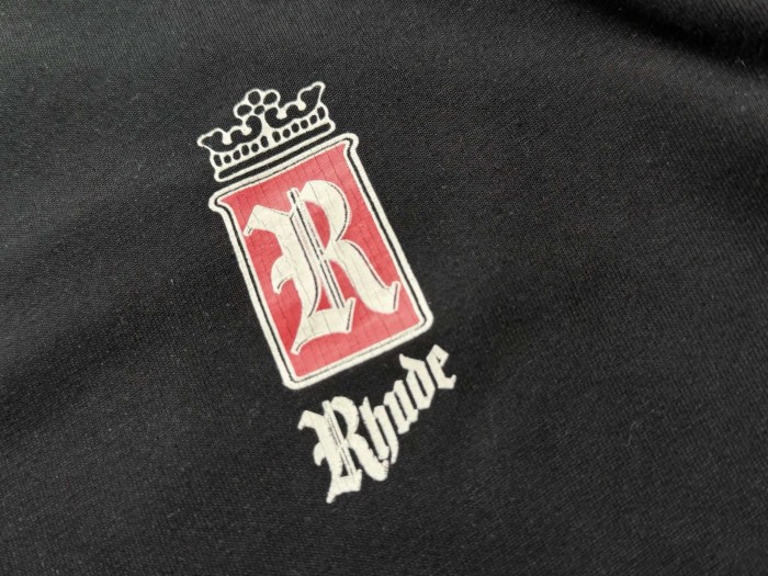 Tiny Crown Red R Badge Back Oversized Cigar Label Script Print Tee 2 colors 29310948