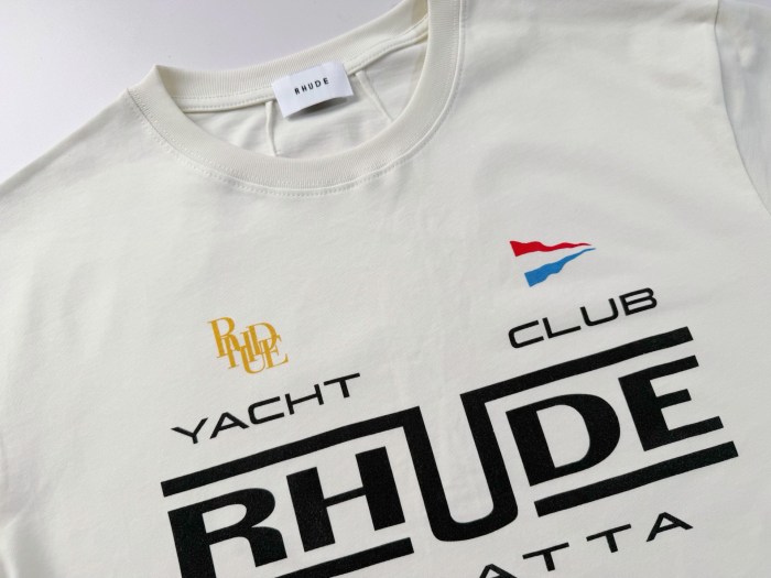 Yacht Club Regatta Layer Text Mini Sail Flag Logo Blank Back Tee 29311378