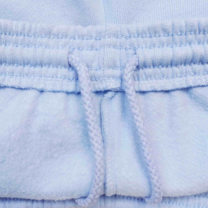 [Big & Tall for weights up to 220 lbs]1:1 quality version Mixed Rhinestone Letter Light Blue Zip Hoodie & Pants Set 29319555