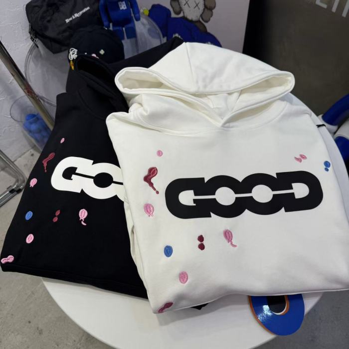 Colorful Candy Embroidery Splash Ink Hoodie 2 colors 29319476