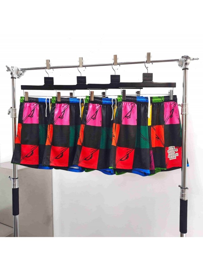 [Big & Tall for weights up to 260 lbs]1:1 quality version Color Black Plaid Mesh Shorts 29319573