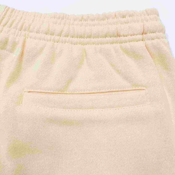 [Big & Tall for weights up to 220 lbs]1:1 quality version Mixed Rhinestone Letter Beige Zip Hoodie & Pants Set 29319554