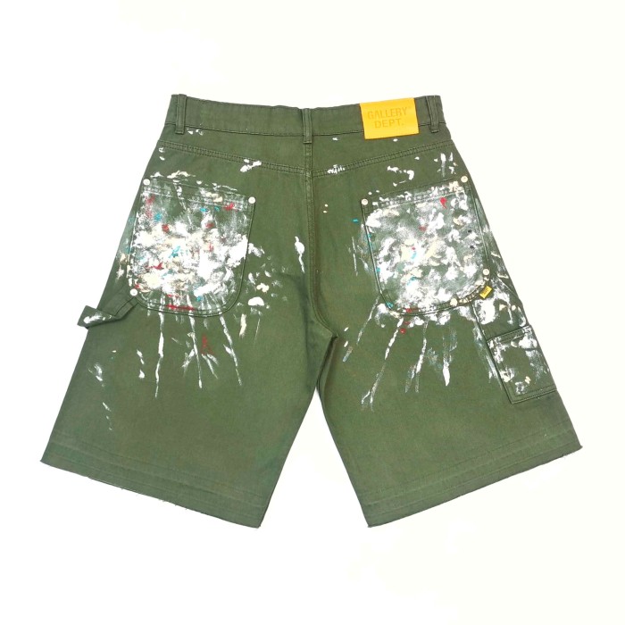 [Big & Tall for weights up to 260 lbs]1:1 quality version Full Paint Splatter Dark Green Shorts 29319572