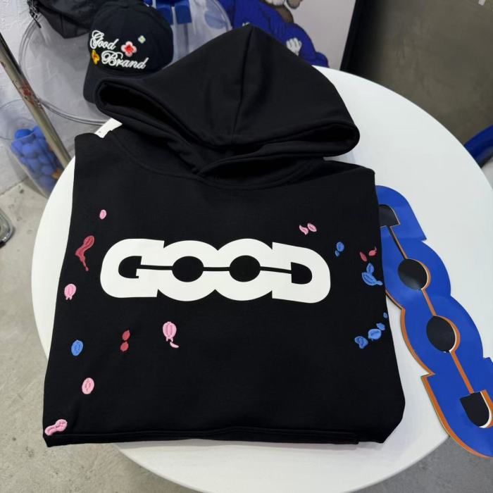 Colorful Candy Embroidery Splash Ink Hoodie 2 colors 29319476