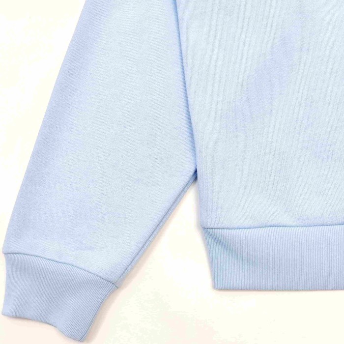 [Big & Tall for weights up to 220 lbs]1:1 quality version Mixed Rhinestone Letter Light Blue Zip Hoodie & Pants Set 29319555