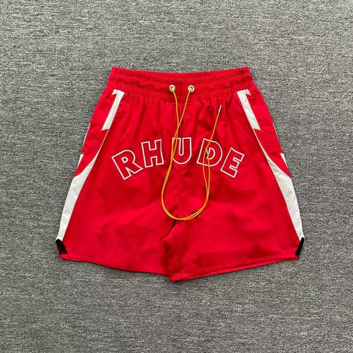 Letter Embroidery Color Block Casual Unisex American High Street Beach Sports Shorts 4 colors 29315534
