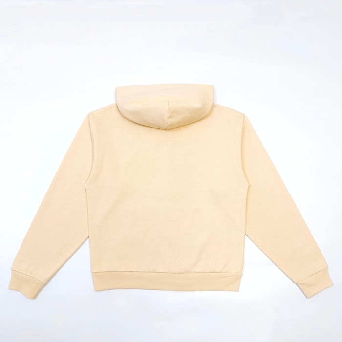 [Big & Tall for weights up to 220 lbs]1:1 quality version Mixed Rhinestone Letter Beige Zip Hoodie & Pants Set 29319554