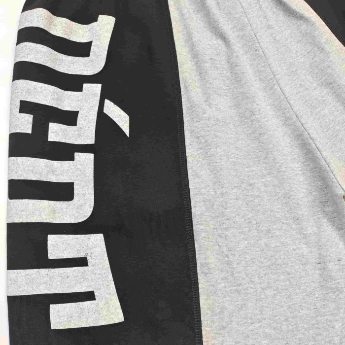[Big & Tall for weights up to 260 lbs]1:1 quality version Left Right White Letter Grey Black Spliced Shorts 29319571