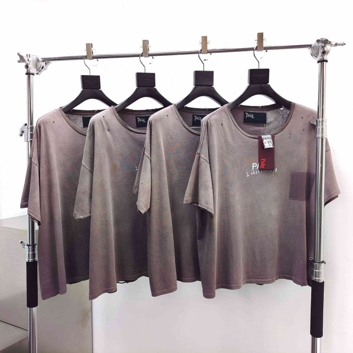 [Big & Tall for weights up to 260 lbs]1:1 quality version Worn Logo Print Washed Tee 2 colors 29319594