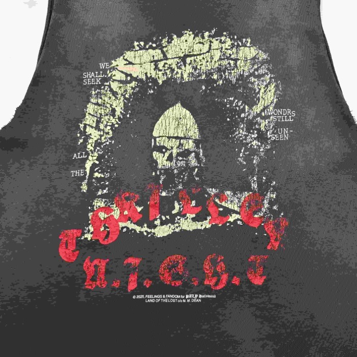 [Big & Tall for weights up to 260 lbs]1:1 quality version Thriller Night Print Washed Vest 29319593