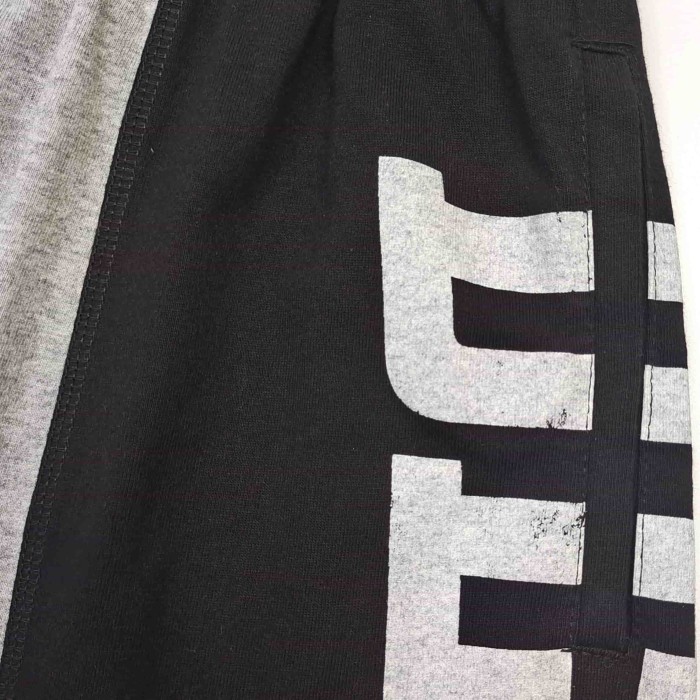 [Big & Tall for weights up to 260 lbs]1:1 quality version Left Right White Letter Grey Black Spliced Shorts 29319571