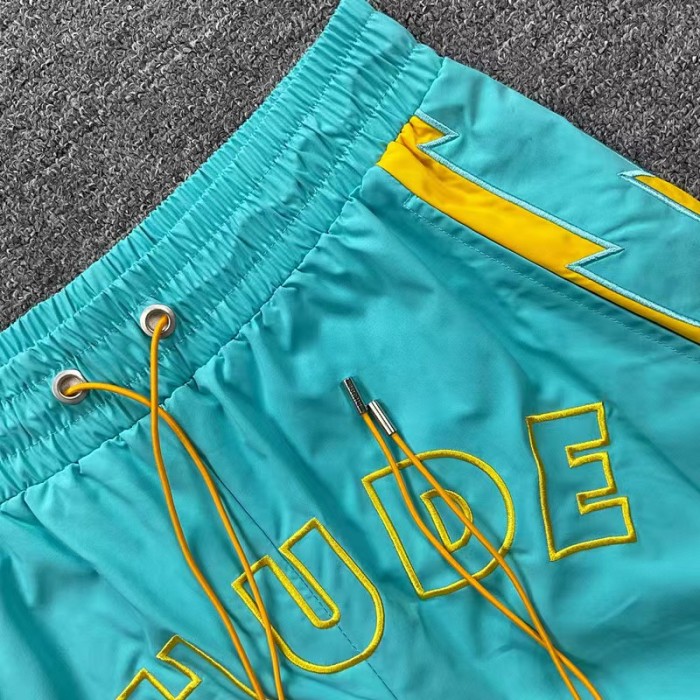 Letter Embroidery Color Block Casual Unisex American High Street Beach Sports Shorts 4 colors 29315534