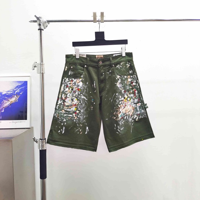 [Big & Tall for weights up to 260 lbs]1:1 quality version Full Paint Splatter Dark Green Shorts 29319572