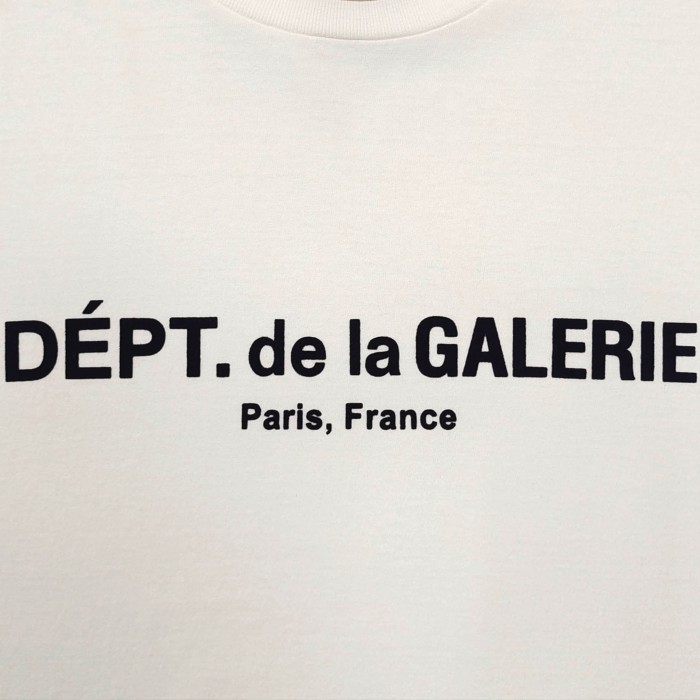 [Big & Tall for weights up to 260 lbs]1:1 quality version Flocked French Text Print Long Sleeve Tee 2 colors 29319568