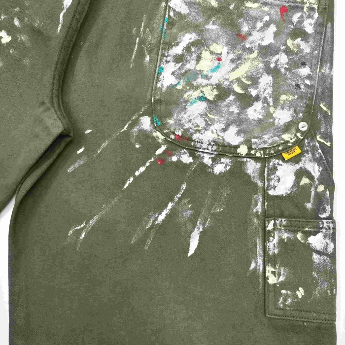 [Big & Tall for weights up to 260 lbs]1:1 quality version Full Paint Splatter Dark Green Shorts 29319572