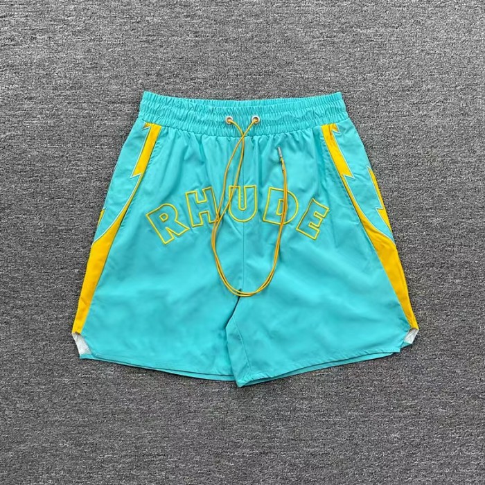 Letter Embroidery Color Block Casual Unisex American High Street Beach Sports Shorts 4 colors 29315534
