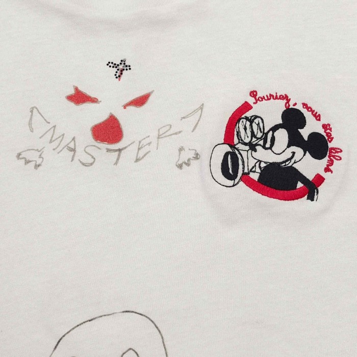 [Big & Tall for weights up to 260 lbs]1:1 quality version Cartoon Embroidery Beige Graffiti Tee 29319595