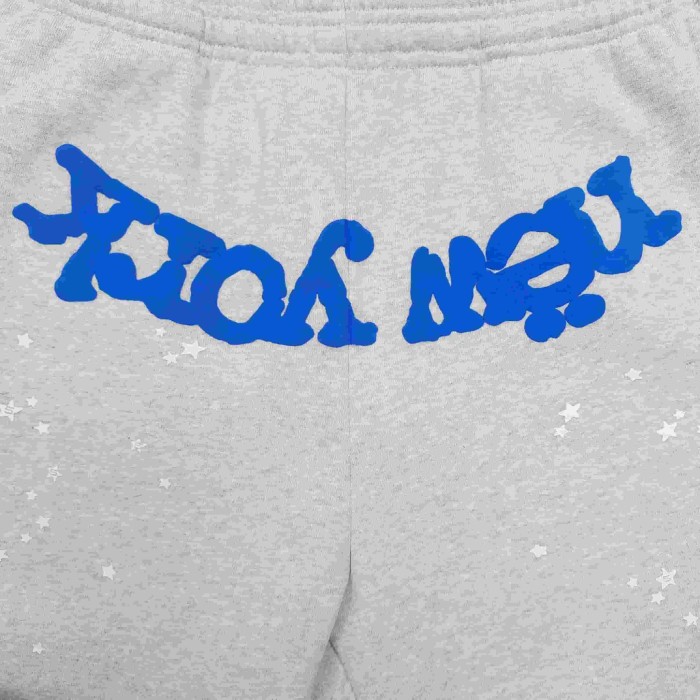 [Big & Tall for weights up to 220 lbs]1:1 quality version Blue New York Orange Mesh Print Hoodie & Pants Set 29319553