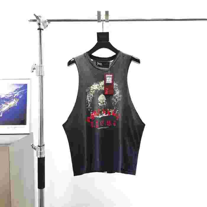 [Big & Tall for weights up to 260 lbs]1:1 quality version Thriller Night Print Washed Vest 29319593
