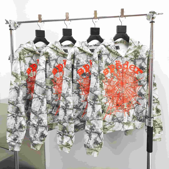 [Big & Tall for weights up to 220 lbs]1:1 quality version Orange Letter Jungle Floral Zip Hoodie & Shorts Set 29319551