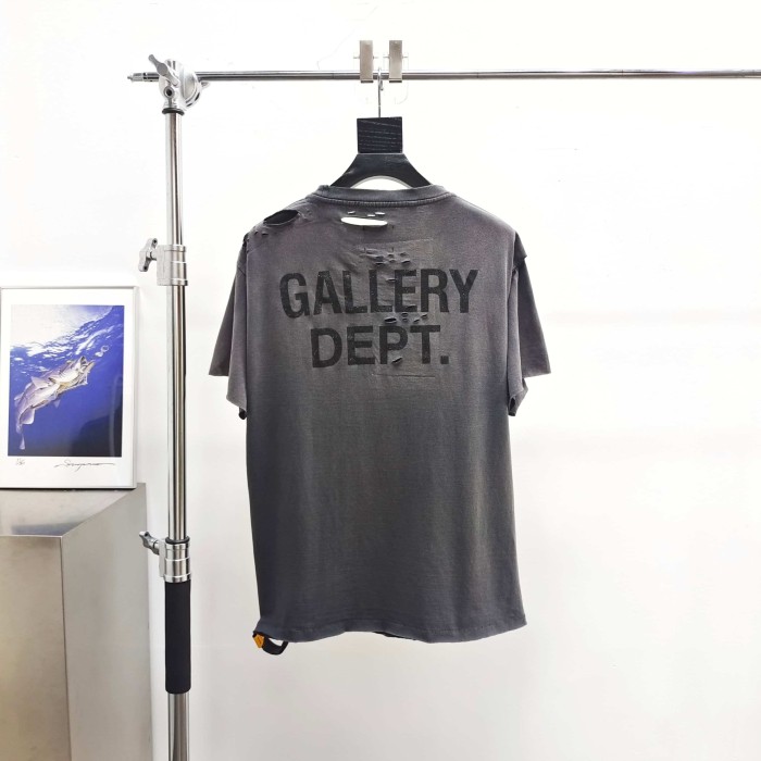 [Big & Tall for weights up to 260 lbs]1:1 quality version Patch Ripped Pocket Print Washed Tee 29319569