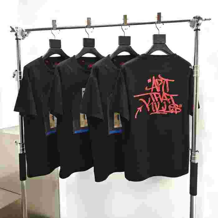 [Big & Tall for weights up to 260 lbs]1:1 quality version Floppy Disk Print Black Tee 29319567