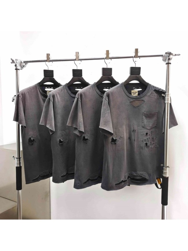 [Big & Tall for weights up to 260 lbs]1:1 quality version Patch Ripped Pocket Print Washed Tee 29319569
