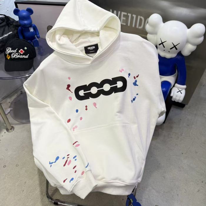 Colorful Candy Embroidery Splash Ink Hoodie 2 colors 29319476