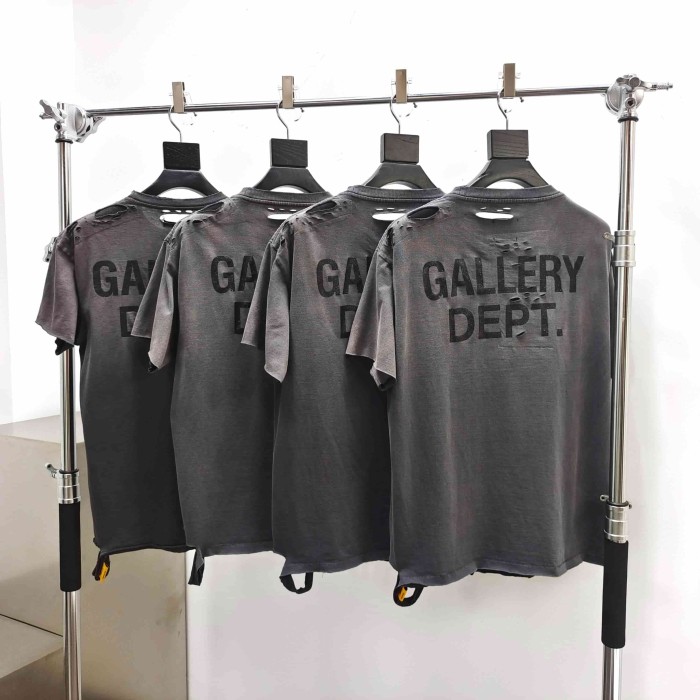 [Big & Tall for weights up to 260 lbs]1:1 quality version Patch Ripped Pocket Print Washed Tee 29319569