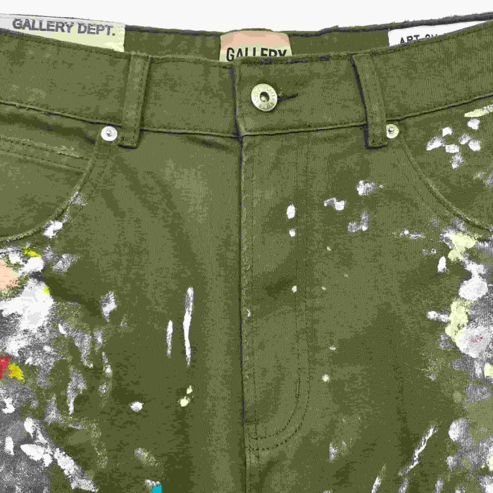 [Big & Tall for weights up to 260 lbs]1:1 quality version Full Paint Splatter Dark Green Shorts 29319572