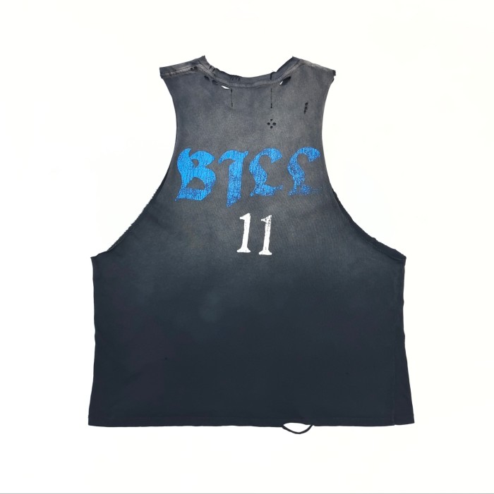 [Big & Tall for weights up to 260 lbs]1:1 quality version Thriller Night Print Washed Vest 29319593