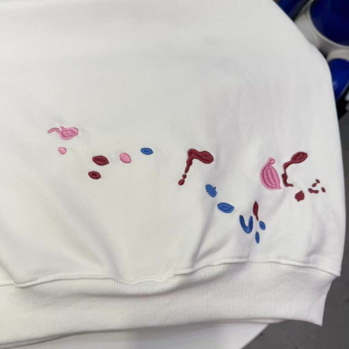 Colorful Candy Embroidery Splash Ink Hoodie 2 colors 29319476