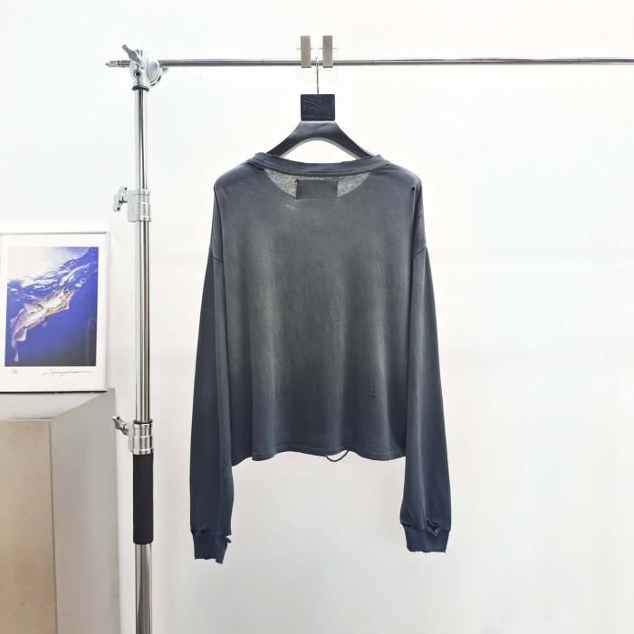 [Big & Tall for weights up to 260 lbs]1:1 quality version Blake Print Washed Long Sleeve Tee 29319596
