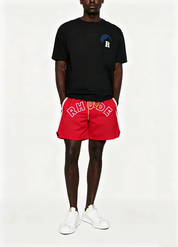Letter Embroidery Color Block Casual Unisex American High Street Beach Sports Shorts 4 colors 29315534