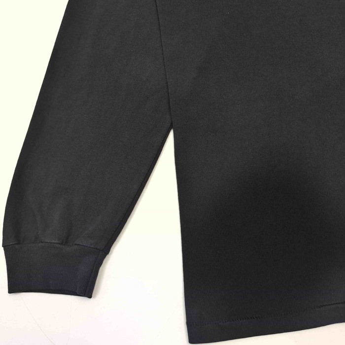 [Big & Tall for weights up to 260 lbs]1:1 quality version Flocked French Text Print Long Sleeve Tee 2 colors 29319568