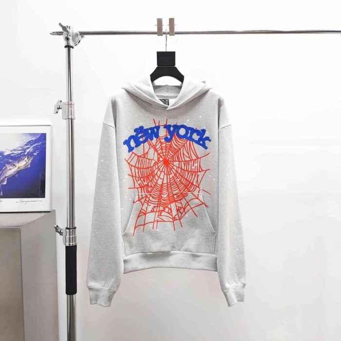 [Big & Tall for weights up to 220 lbs]1:1 quality version Blue New York Orange Mesh Print Hoodie & Pants Set 29319553