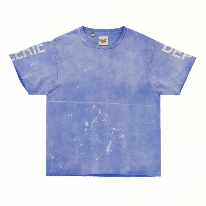 [Big & Tall for weights up to 260 lbs]1:1 quality version Vertical Letter Spray Print Washed Tee 2 colors 29319570