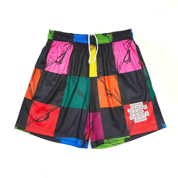 [Big & Tall for weights up to 260 lbs]1:1 quality version Color Black Plaid Mesh Shorts 29319573
