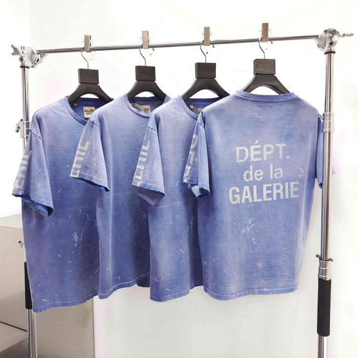 [Big & Tall for weights up to 260 lbs]1:1 quality version Vertical Letter Spray Print Washed Tee 2 colors 29319570