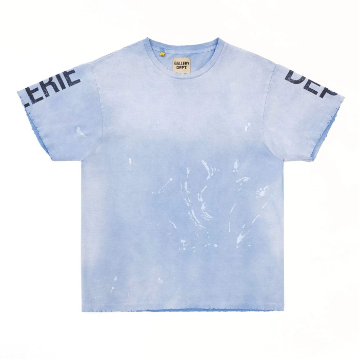 [Big & Tall for weights up to 260 lbs]1:1 quality version Vertical Letter Spray Print Washed Tee 2 colors 29319570