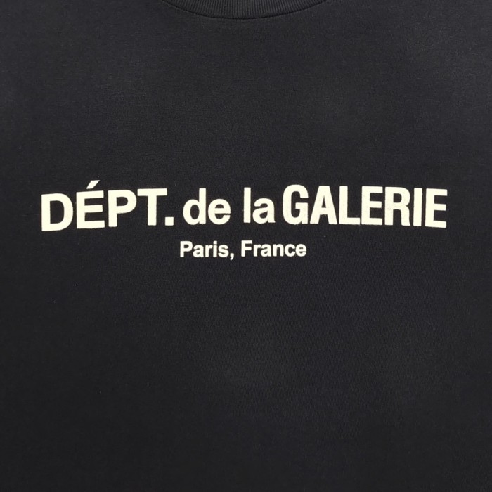 [Big & Tall for weights up to 260 lbs]1:1 quality version Flocked French Text Print Long Sleeve Tee 2 colors 29319568