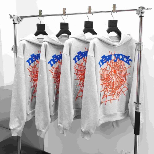 [Big & Tall for weights up to 220 lbs]1:1 quality version Blue New York Orange Mesh Print Hoodie & Pants Set 29319553