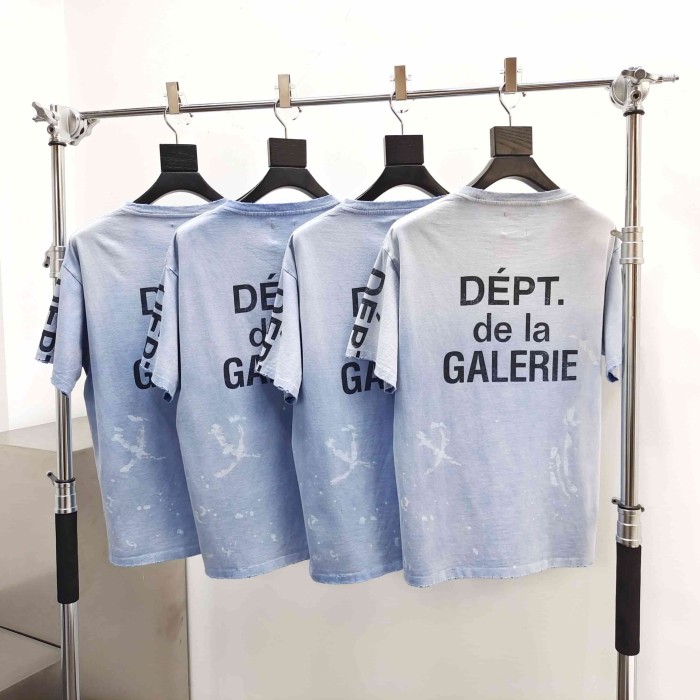[Big & Tall for weights up to 260 lbs]1:1 quality version Vertical Letter Spray Print Washed Tee 2 colors 29319570